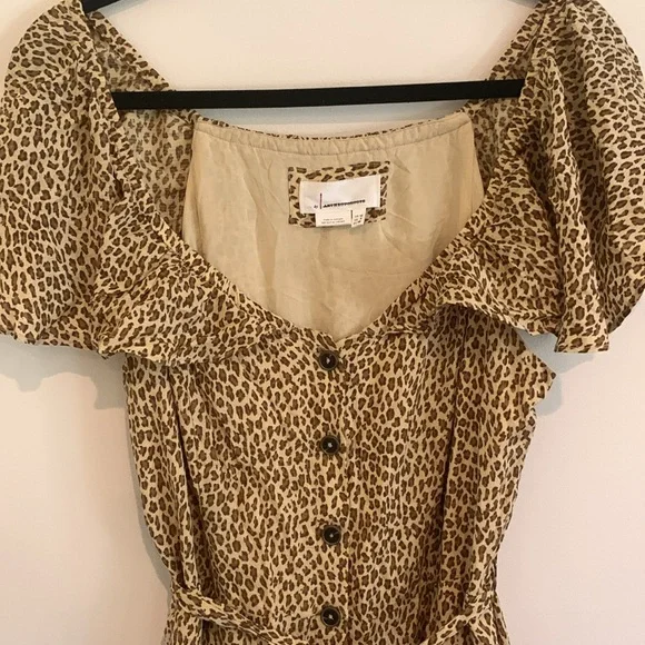 Anthropologie leopard print dress sz 8 - Picture 7 of 13